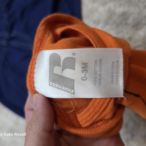 Russell Athletic Orange Baby Bodysuit - Picture 5 of 5